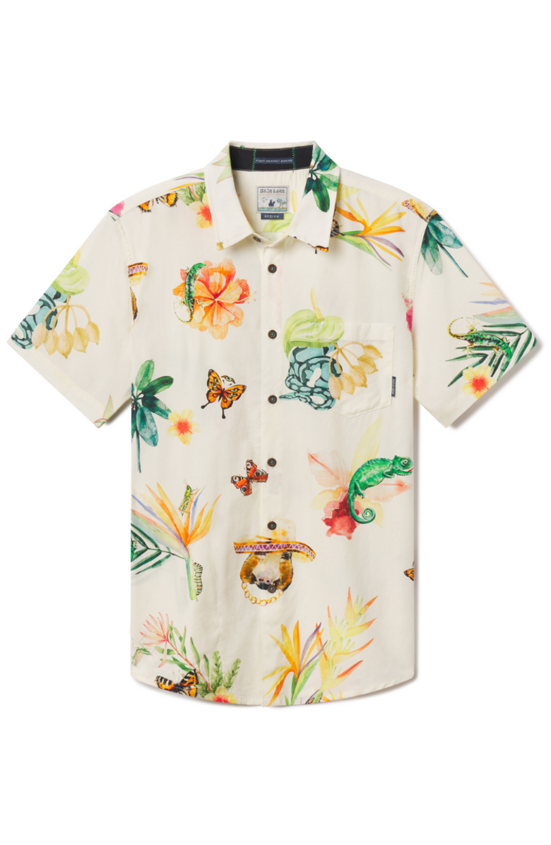 Baja Llama Land Before Floral - 7-Seas Button Up, Main, color, Multi