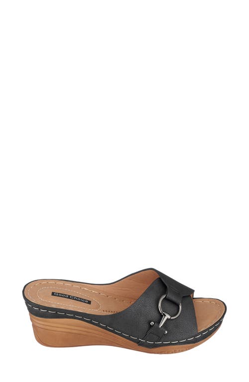 Gc Shoes Women's Bay Wedge Sandals In Black