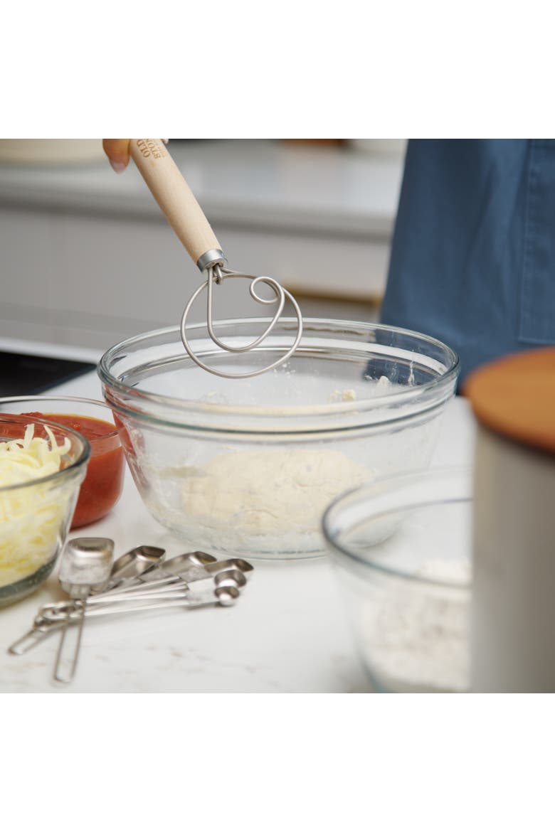 Dough Whisk, 11.5-Inch, Alternate, color, Natural/Silver