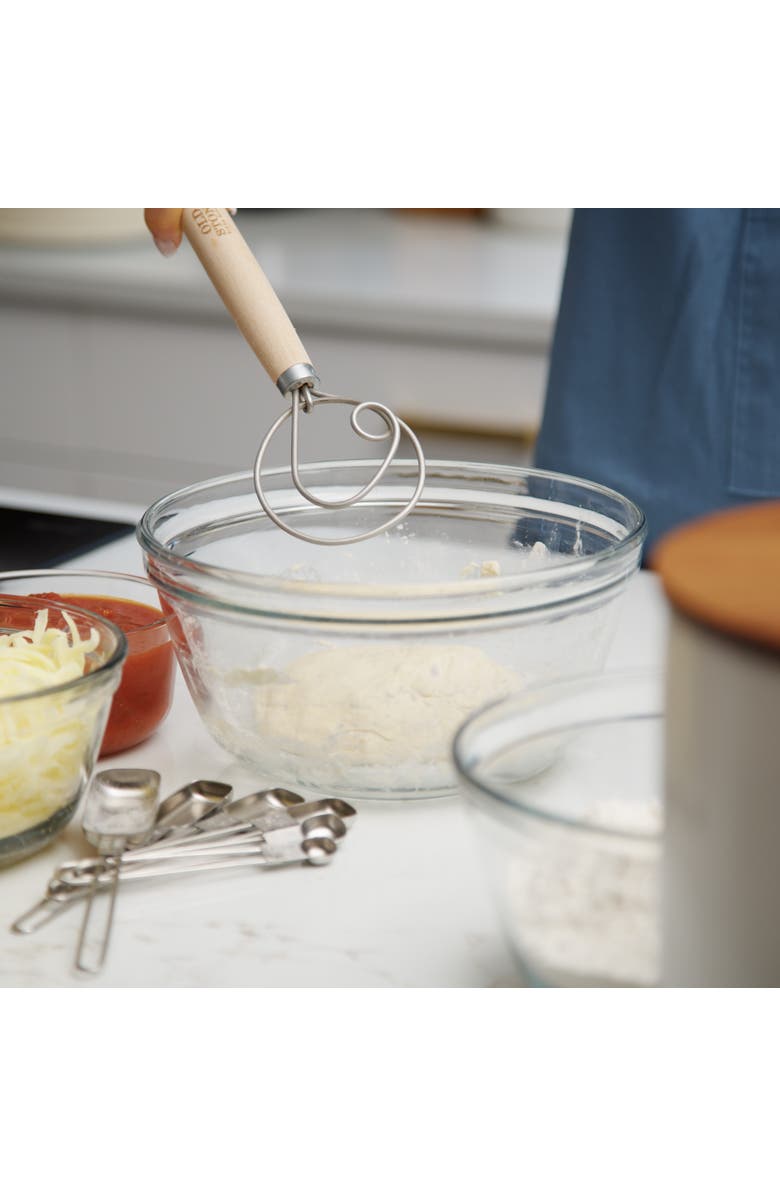 Old Stone Dough Whisk, 11.5-Inch, Alternate, color, Natural/Silver