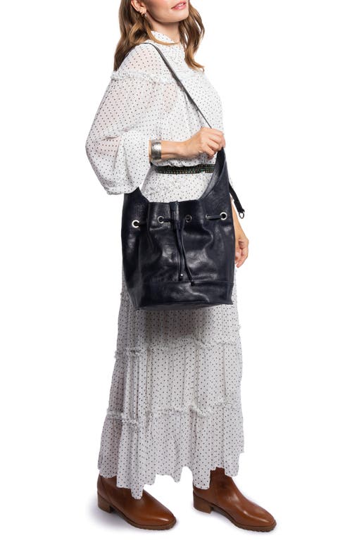 Old Trend Lily Shoulder Bucket Bag In Navy