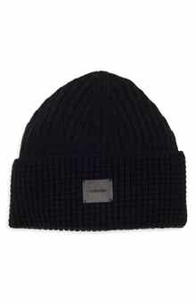 AllSaints Logo Patch Cuffed Beanie