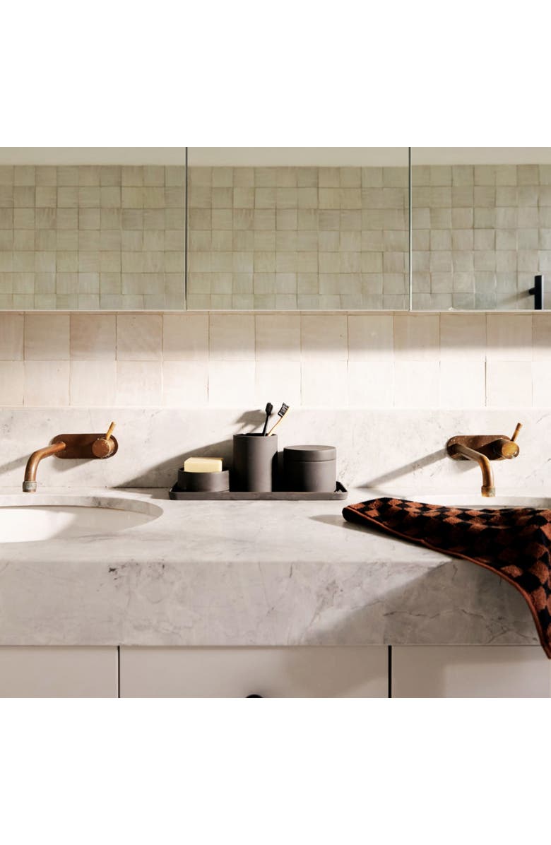 ESKO Sabia Bathroom Vanity Countertop Tray Kitchen Accessories, 32cm L x 13cm W x 1.5cm H, Alternate, color, Black