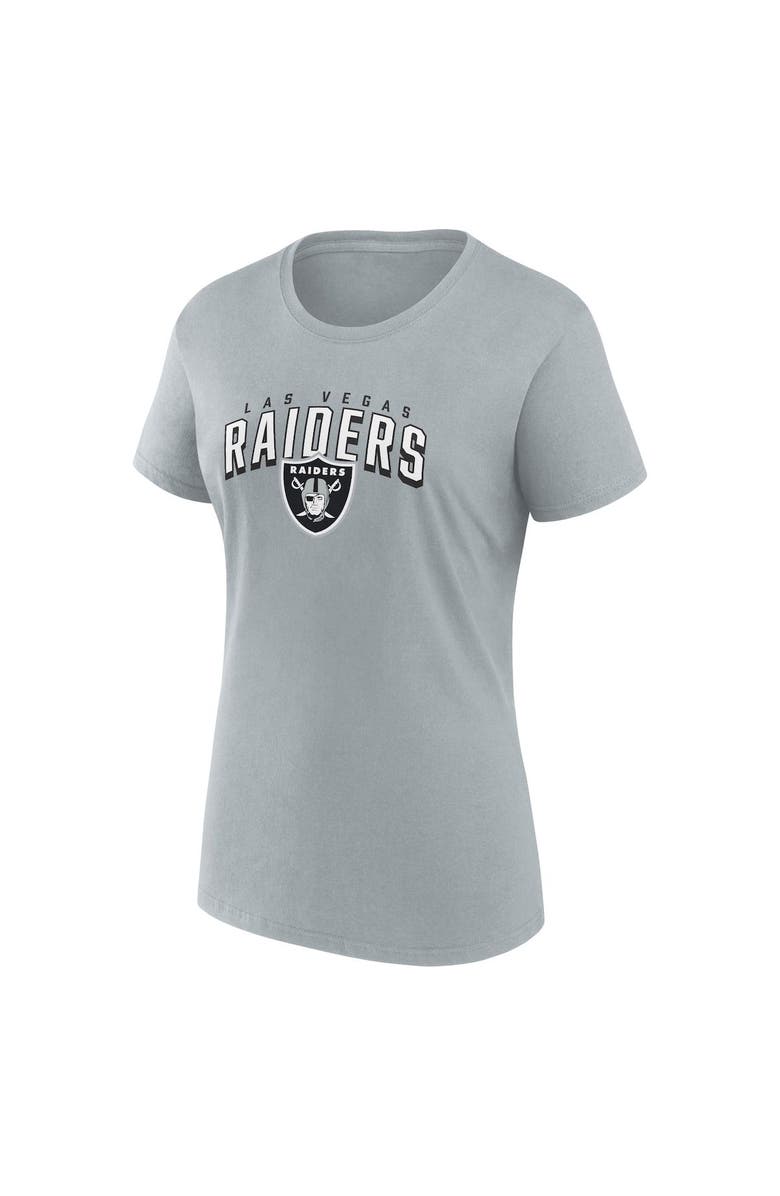 FANATICS Women's Fanatics Branded  Black/Gray Las Vegas Raiders Fan T-Shirt Combo Set, Alternate, color, 