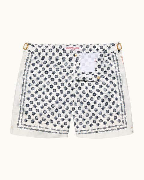 Bulldog Exclusive-Print Mid-Length Swim Shorts