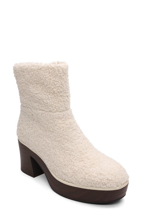 Emmet Faux Shearling Platform Bootie (Women)