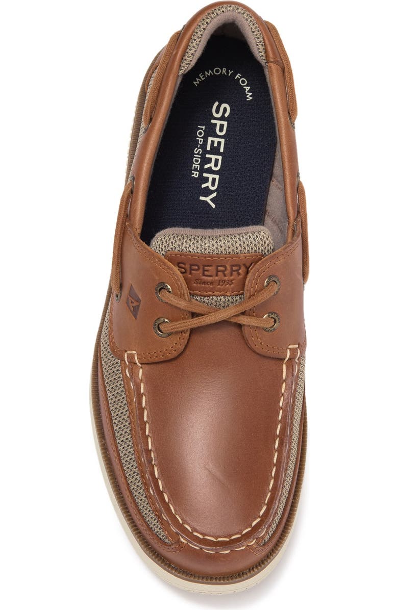 Sperry Surveyor 2-Eye Boat Shoe - Wide Width Available, Alternate, color, Sonora