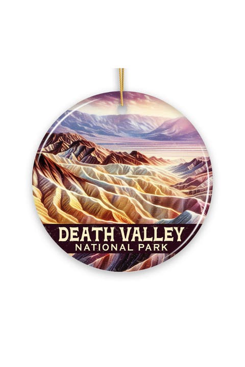 Death Valley Radiant Canyon View Ceramic Ornament