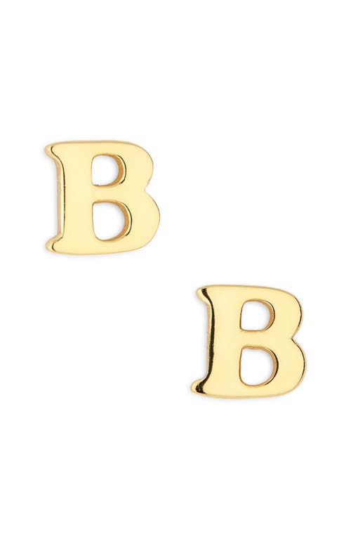 Marlyn Schiff Block Letter Initial Stud Earrings