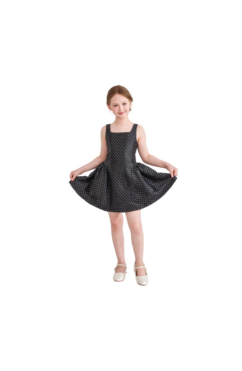 Tulleen Vivienne Polka Dot Dress, Alternate, color, Black