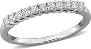 Created Forever Sterling Silver Lab Grown Diamond Anniversary Band Ring