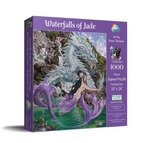 Waterfalls of Jade 1000 piece Jigsaw Puzzle for Adults