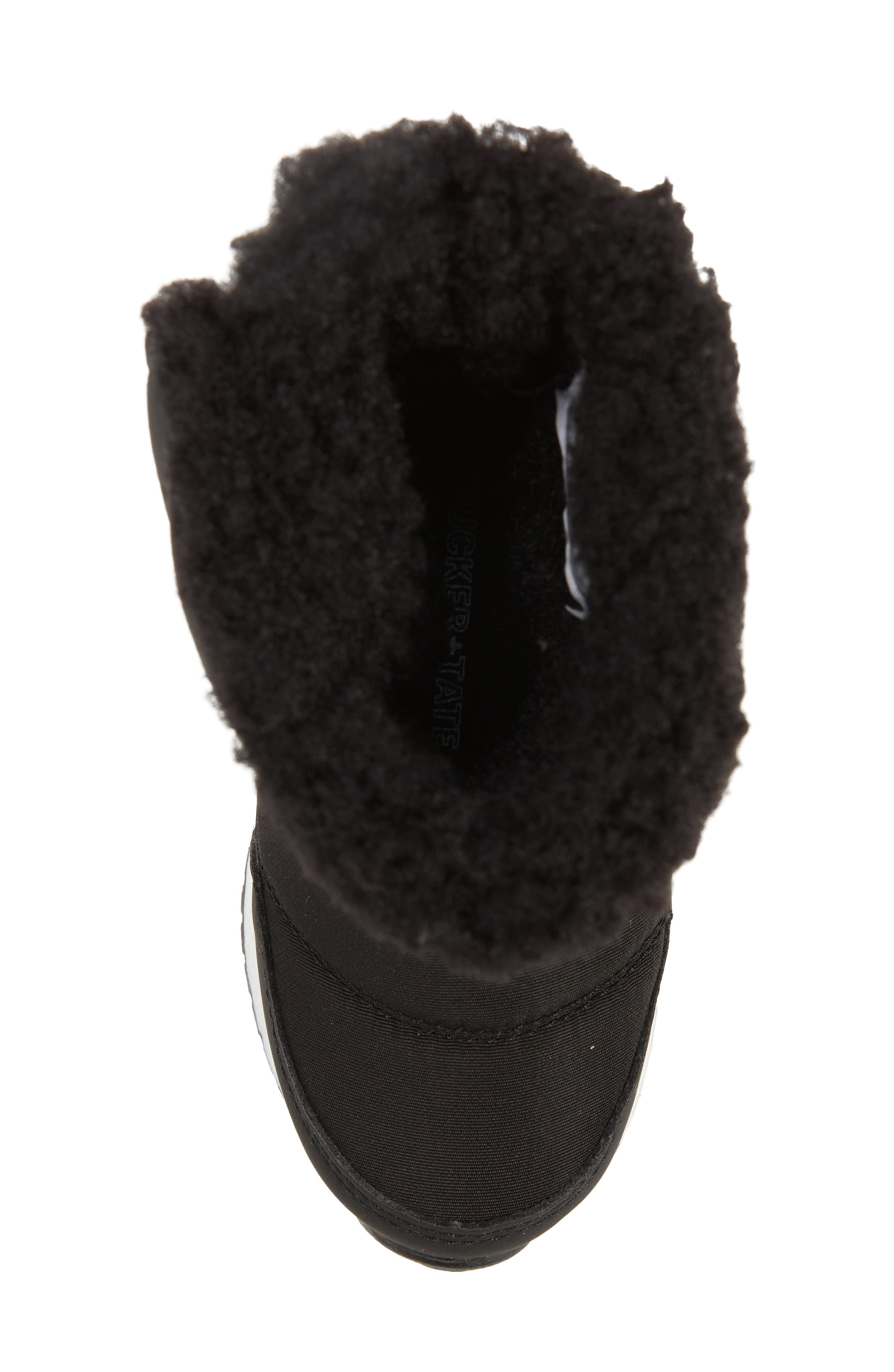 Brisk Faux Shearling Lined Snow Boot, Alternate, color, BLACK