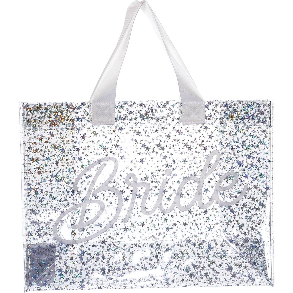 Totalee Gift Bride Large Star Tote Plastic Clear In Transparent