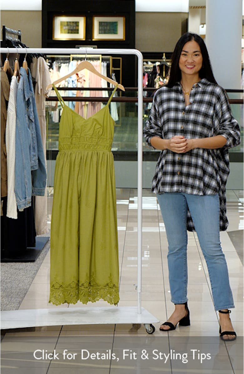 Danna Strappy Embroidered Sundress, sales video thumbnail