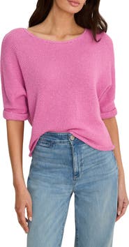 NIC+ZOE Crimpy Roll Sleeve Sweater