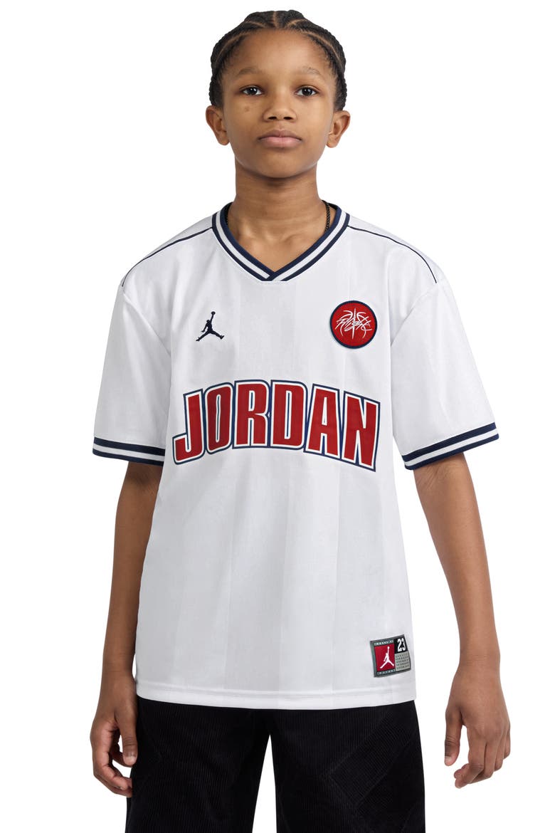 Kids' Sport Jersey, Alternate, color, WHITE