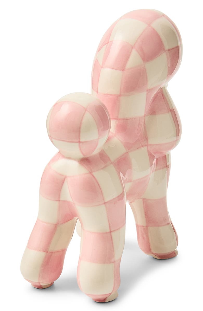 MACKENZIE CHILDS It's All About the Bow Ceramic Poodle, Alternate, color, Pink Multi