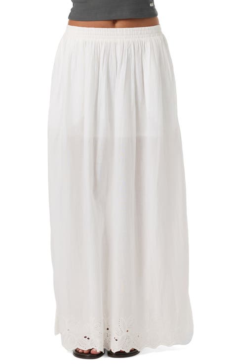 Annalee Eyelet Embroidered Maxi Skirt