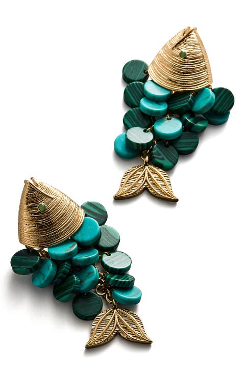 Ripple Effect Fish Statement Earrings