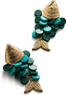 BaubleBar Ripple Effect Fish Statement Earrings