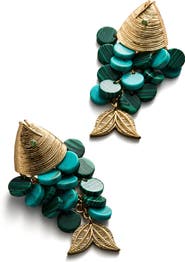 BaubleBar Ripple Effect Fish Statement Earrings