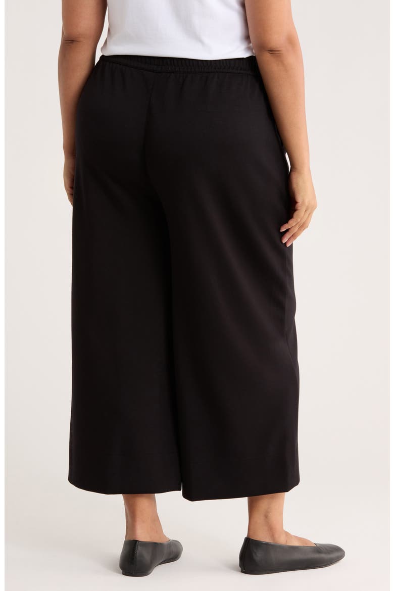 Scuba Wide Leg Pants, Alternate, color, BLACK
