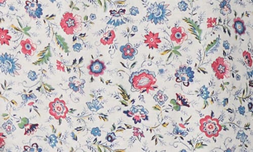 Ralph Lauren Lauren  Monogram Short Sleeve Nightgown In Multi