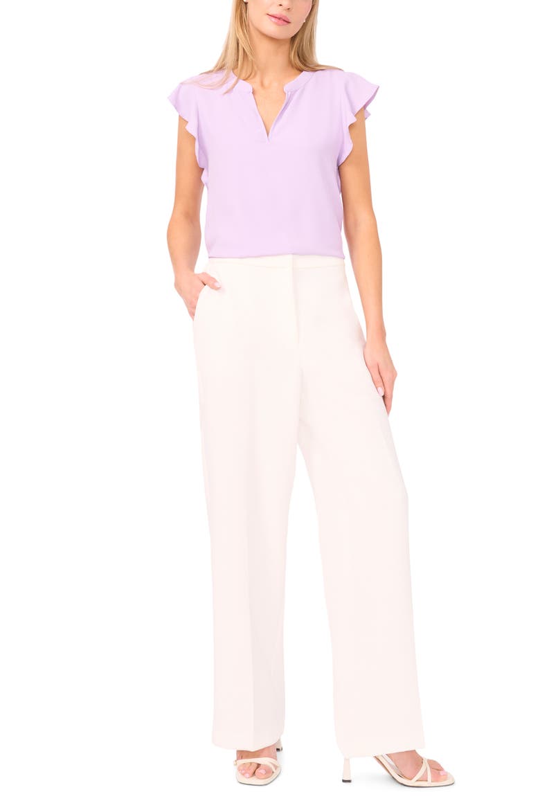 Flutter Sleeve Top, Alternate, color, SOFT LAVENDER