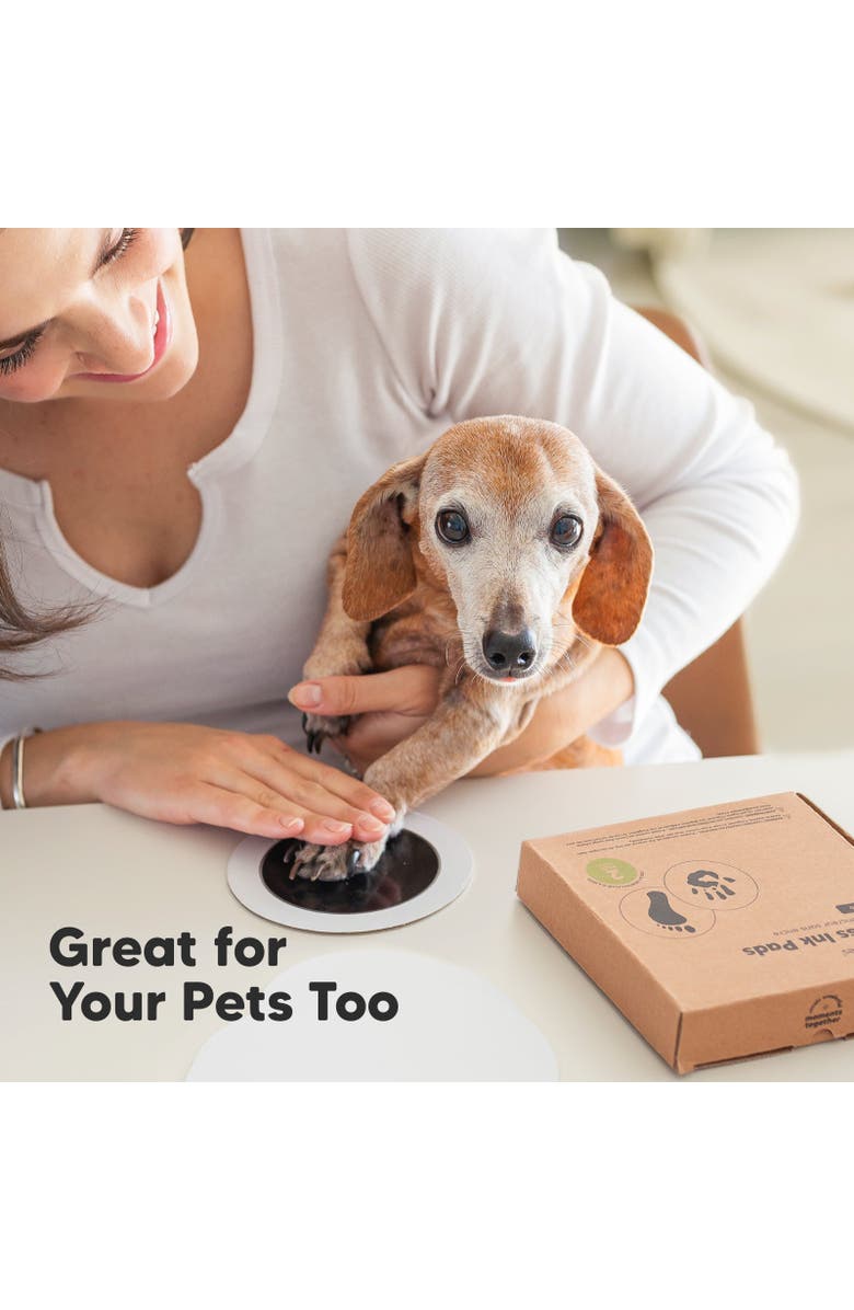 KeaBabies 2-Pack Round Inkless Ink Pads, Alternate, color, Jet Black