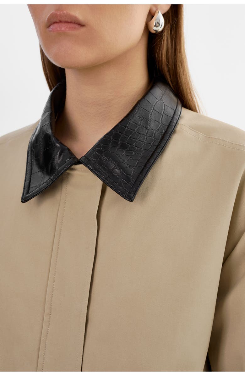 LAMARQUE Olivia | Barn Jacket, Alternate, color, Khaki/Black