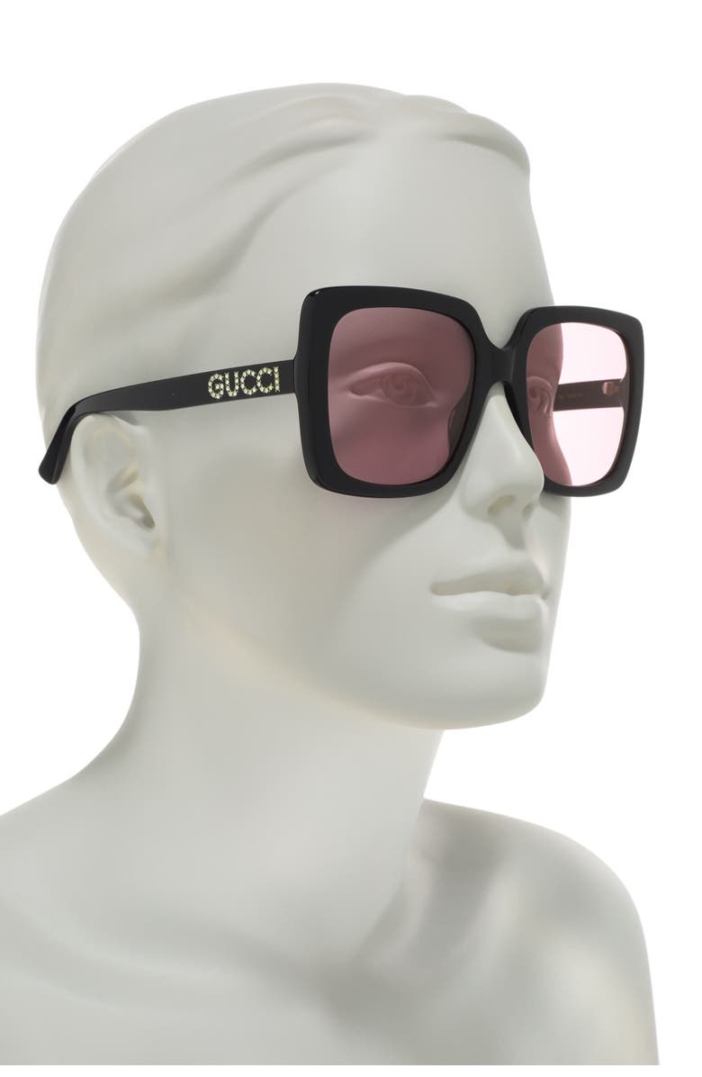 Gucci 54mm Square Sunglasses, Alternate, color,