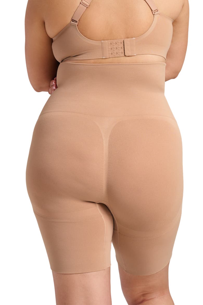 Sculpt High Waist Shaping Short, Alternate, color, Taupe