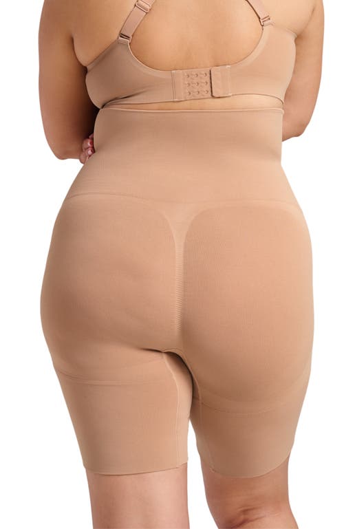 Siella Sculpt High Waist Shaping Short In Brown