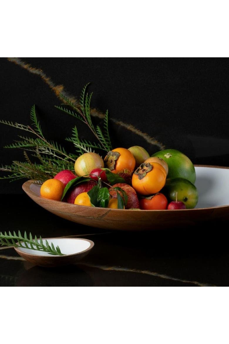 Madras Oversized Shallow Bowl, Alternate, color, Brown