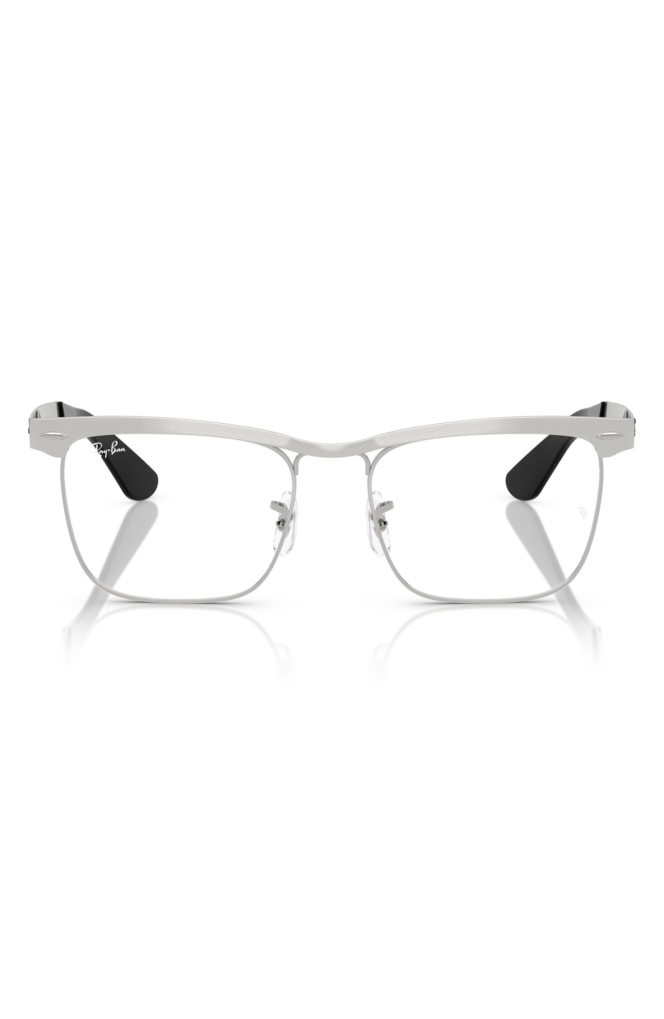 54mm Semi Rimless Square Optical Glasses