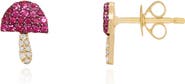 The Lovery Fine Jewelry Ruby Mushroom Stud Earrings