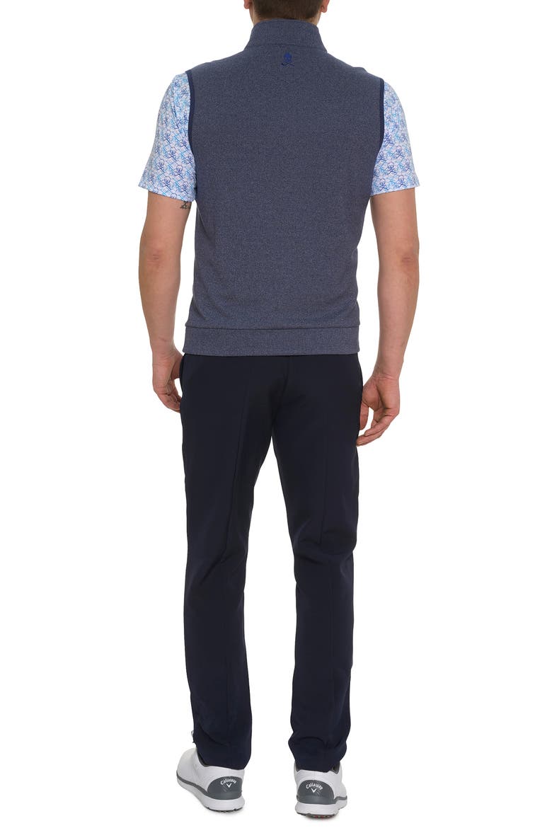 Treviso Knit Quarter Zip Vest, Alternate, color, NAVY