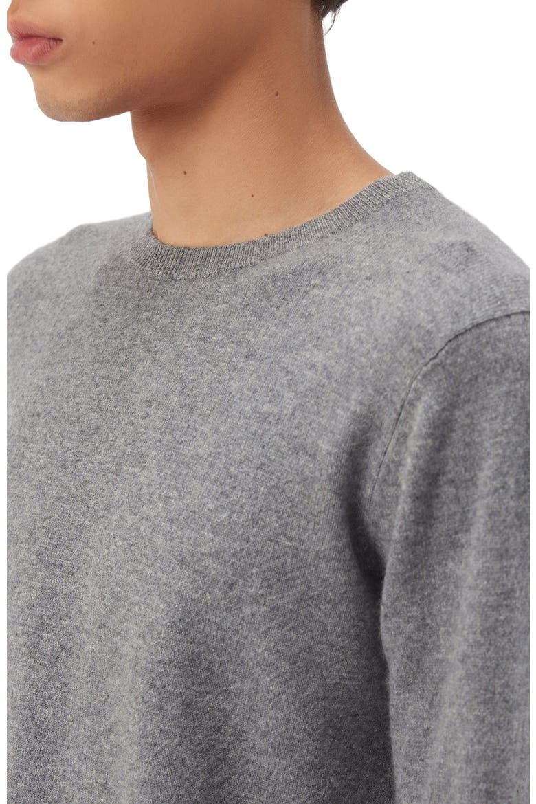 Essential Crewneck Cashmere Sweater, Alternate, color, dim gray