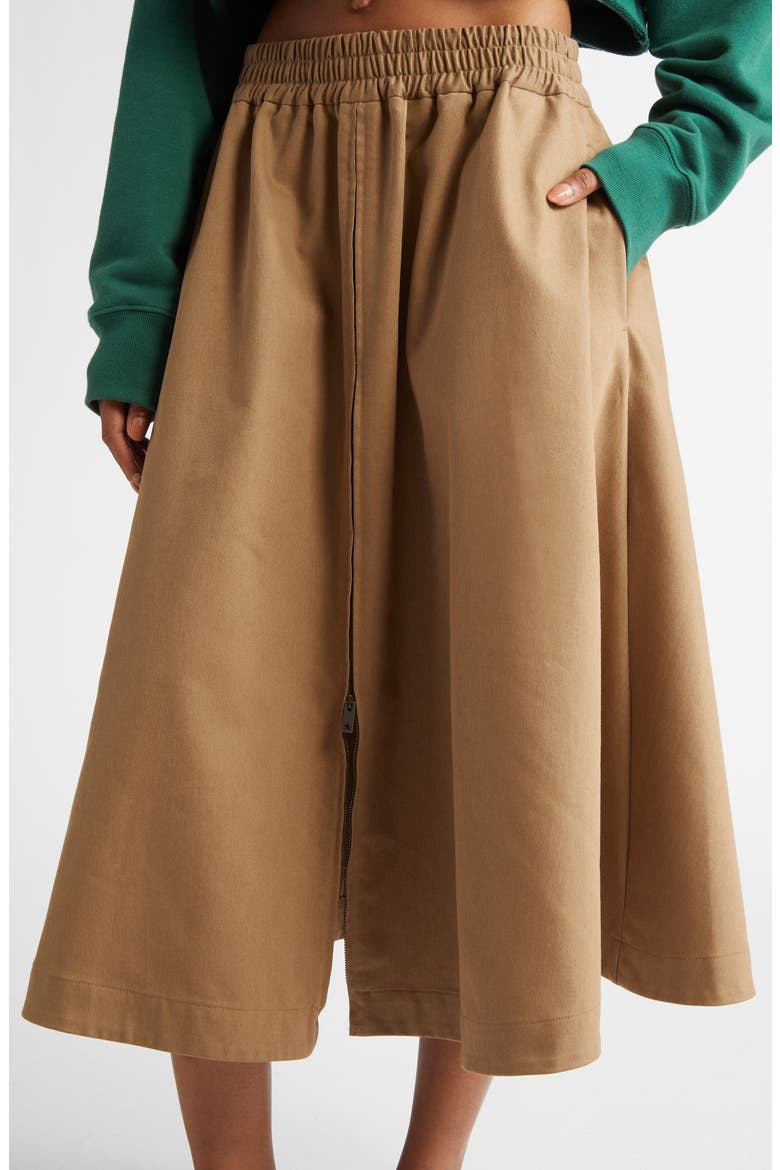 Midi Circle Skirt, Alternate, color, KHAKI BEIGE