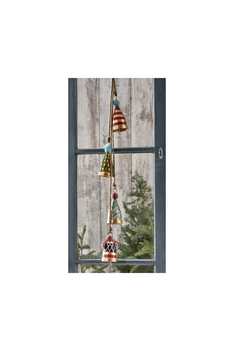 Gnomies Bell Swag Decorative Holiday Bells Multicolor Decor, Alternate, color, Multicolored
