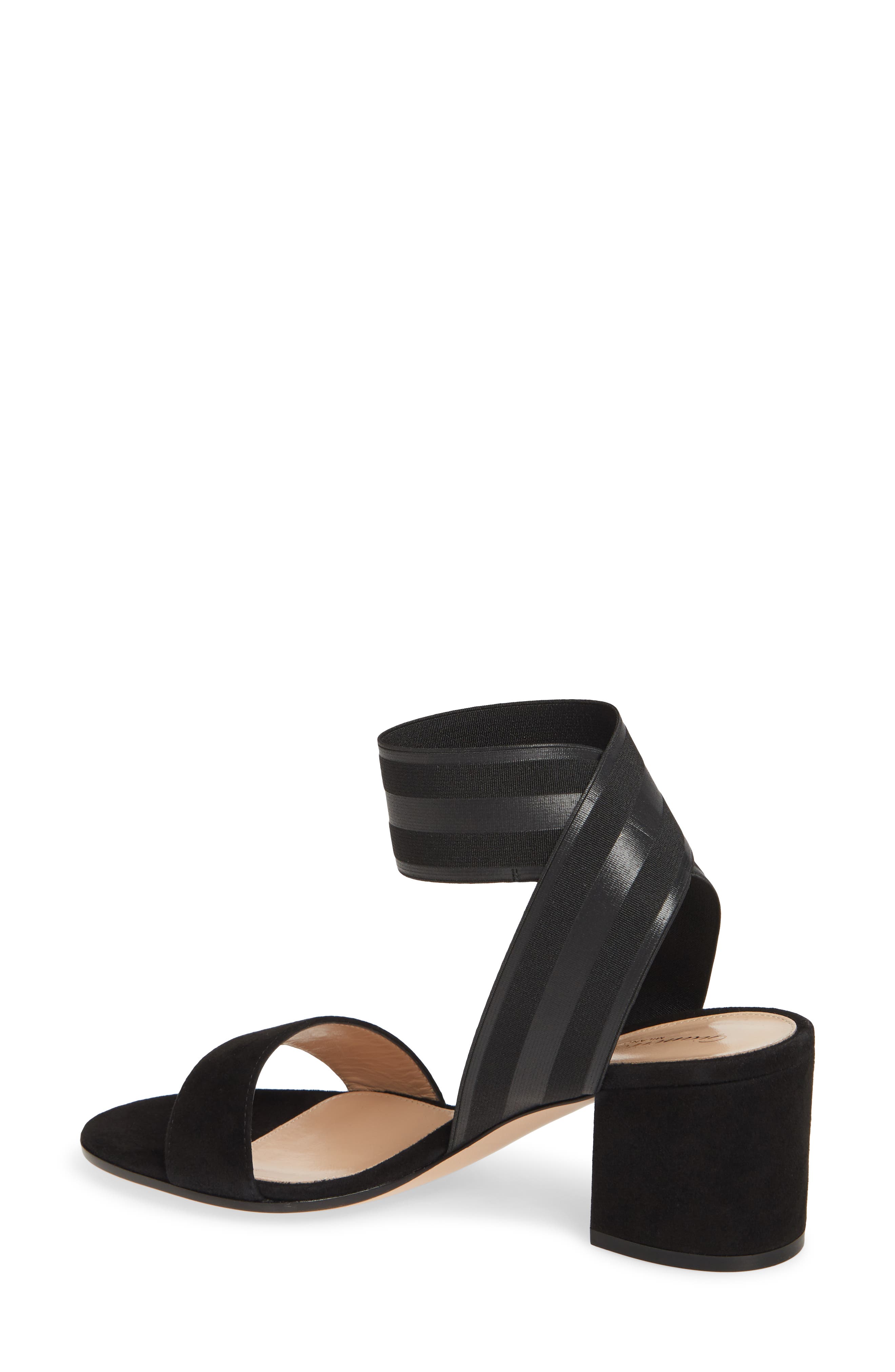 Gianvito Rossi Elastic Ankle Wrap Sandal, Alternate, color, 