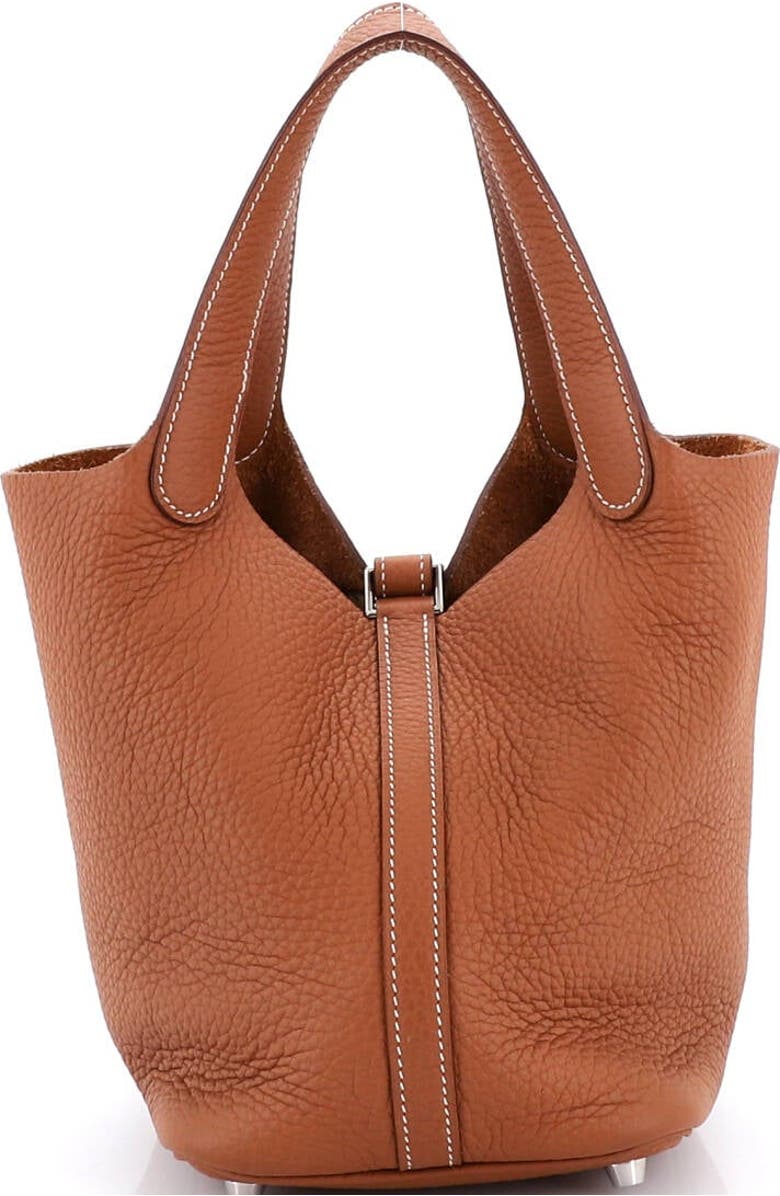 Pre-Owned Hermes Picotin Lock Bag Clemence PM, Alternate, color, Gold