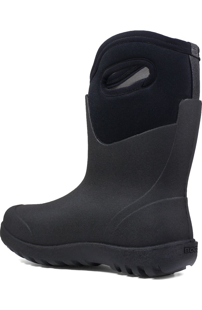 Bogs Neo Classic Mid Waterproof Rain Boot, Alternate, color, Black