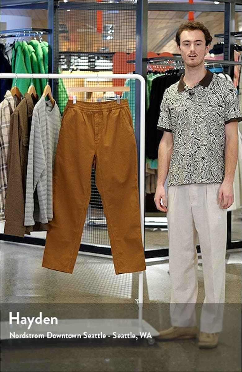 Flint Straight Leg Twill Pants, sales video thumbnail