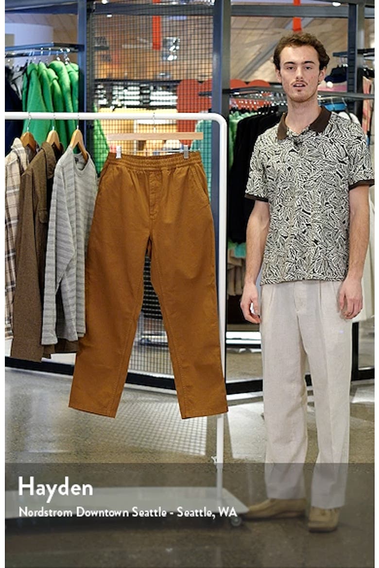Flint Straight Leg Twill Pants video