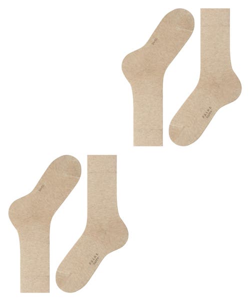Falke Happy 2-pack Cotton Socks In Neutral