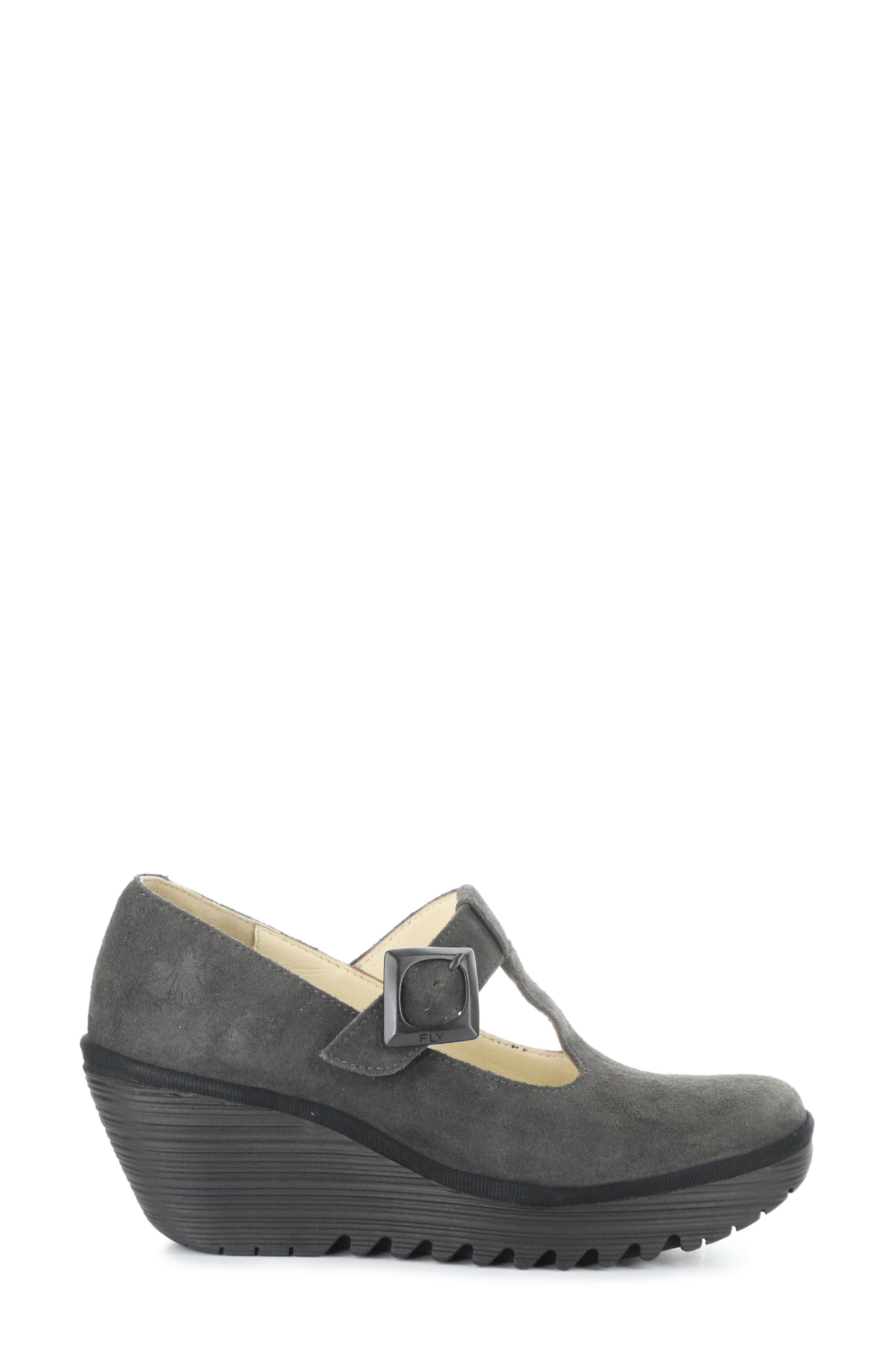 Fly London Yald Wedge Mary Jane Pump, Alternate, color, 005 Diesel