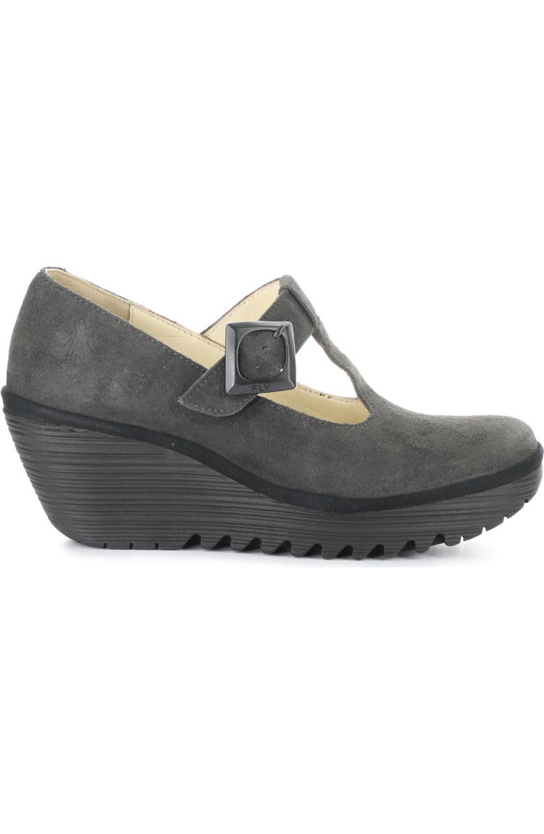 Fly London Yald Wedge Mary Jane Pump, Alternate, color, 005 Diesel