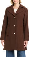 Kate Spade New York Pearl Button Wool Blend Coat